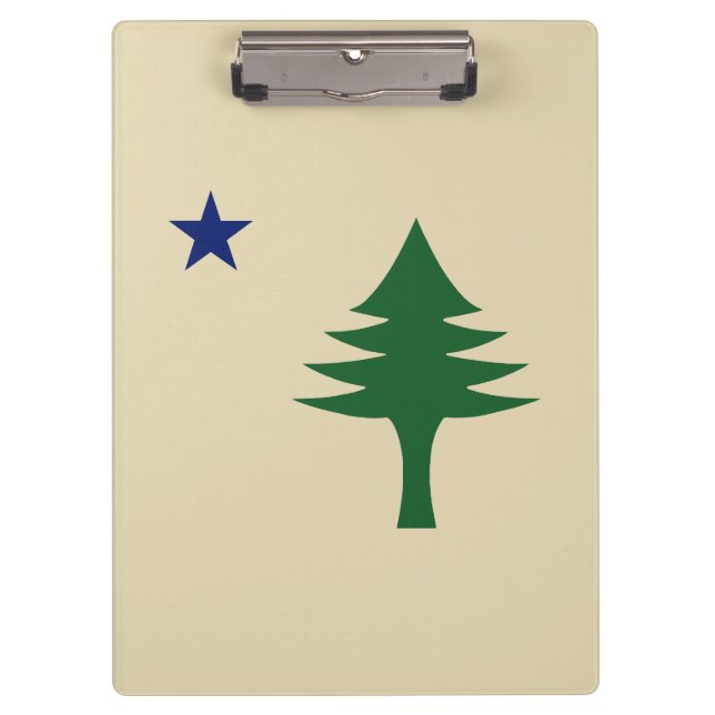 Porte-bloc Pin et étoile 1901 drapeau de l'état du Maine (Devant)