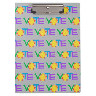 Porte-bloc Pince-notes de vote Sun / Pince-notes amusant pour