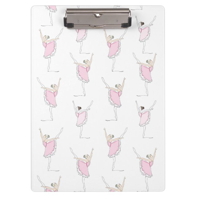 Porte-bloc Pink Ballerina Pink Dancer Girl (Devant)