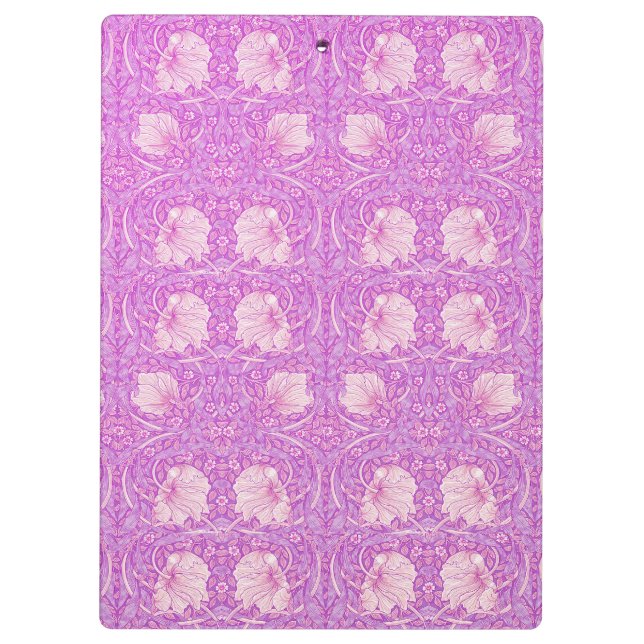 Porte-bloc Pink orange, pimpernel, William Morris, pattern re (Dos)