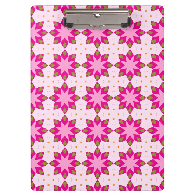 Porte-bloc Pink Petal Mosaic pattern (Devant)