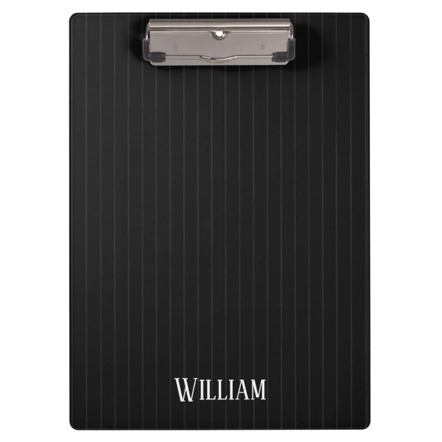 Porte-bloc Pinstripes noires (Devant)