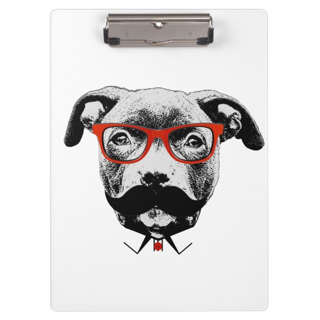 Porte-bloc Pitbull Terrier de hippie (Devant)