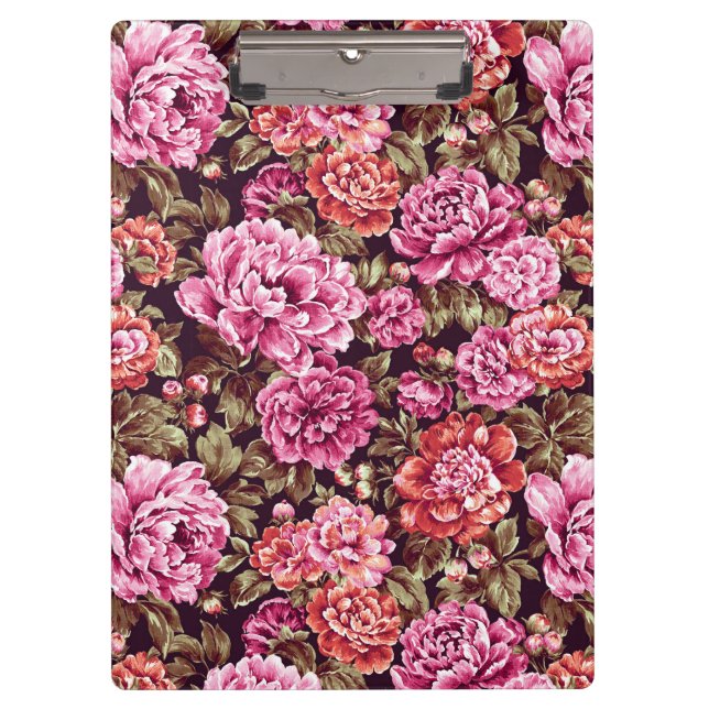 Porte-bloc Pivoines en fleurs (Devant)
