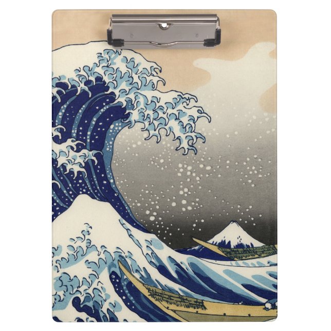 Porte-bloc PixDezines Vintage Great Wave Hokusai 斎 の 葛’飾 (Devant)
