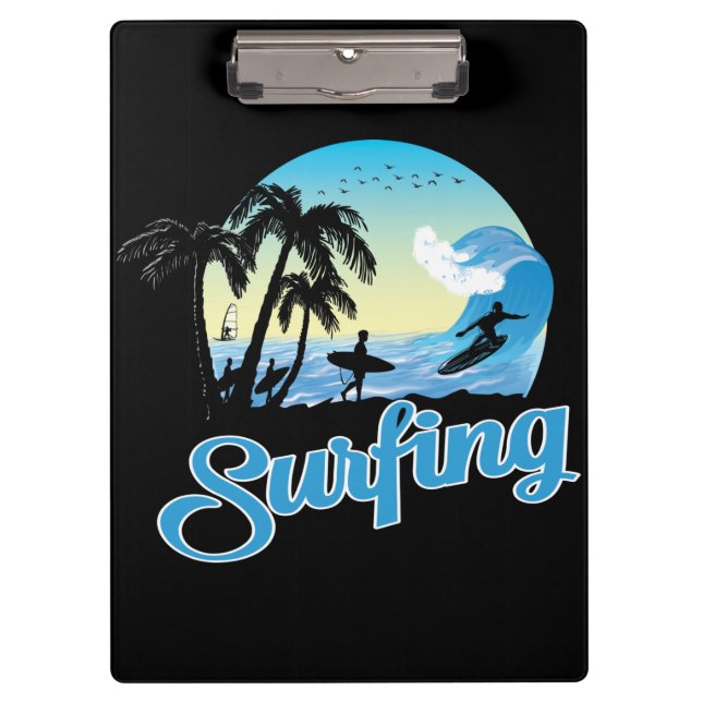 Porte-bloc Plage de surf (Devant)