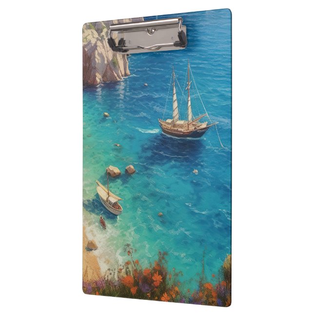 Porte-bloc Plage en Grèce  (Gauche)