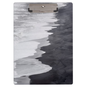 Porte-bloc Plage noire et blanche pittoresque