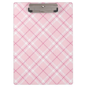 Porte-bloc Plaid rose-clair