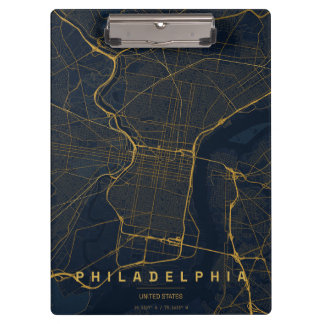 Porte-bloc Plan de la ville de Philadelphie aux États-Unis, d