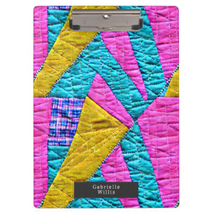 Porte-bloc Planche à patchwork de Faux Boho Art folklorique i