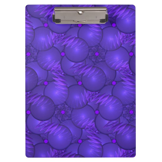 Porte-bloc Planètes violettes et éclairs (Devant)