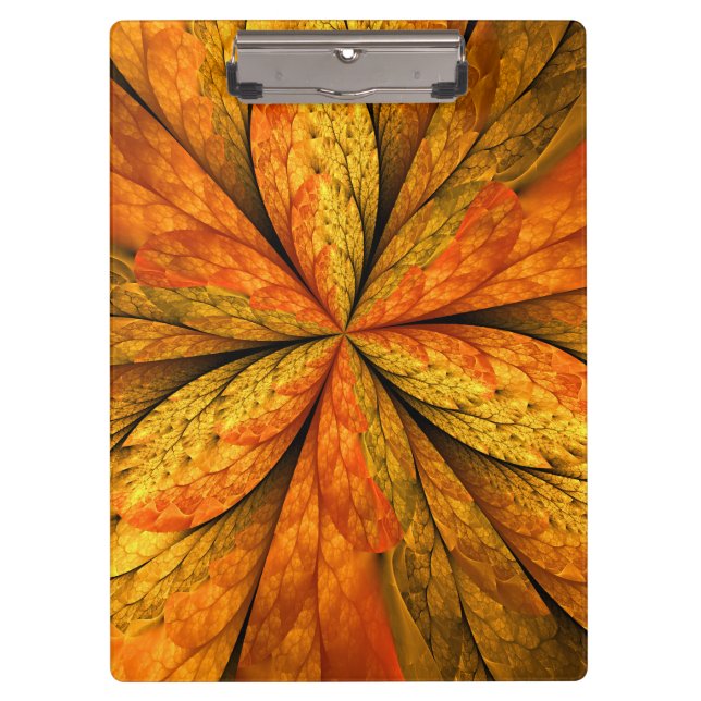 Porte-bloc Plante d'automne, Abstrait moderne Fractal Art Lea (Devant)