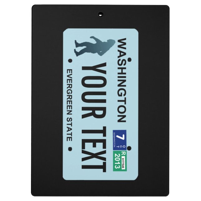 Porte-bloc Plaque de licence Washington Sasquatch (Dos)
