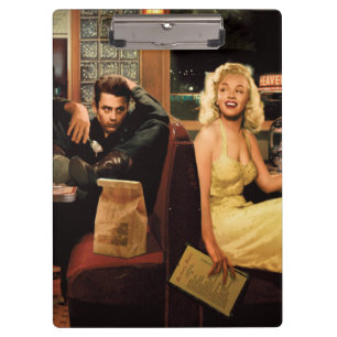 Porte-bloc Plat bleu