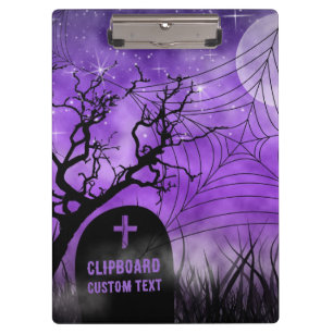 Porte-bloc Pleine lune Web Starry Purple Ghoulish Goth