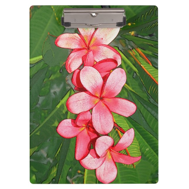 Porte-bloc Plumerias (Devant)