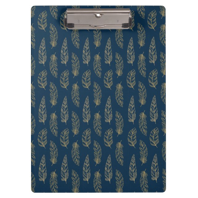 Porte-bloc Plumes motif (Devant)