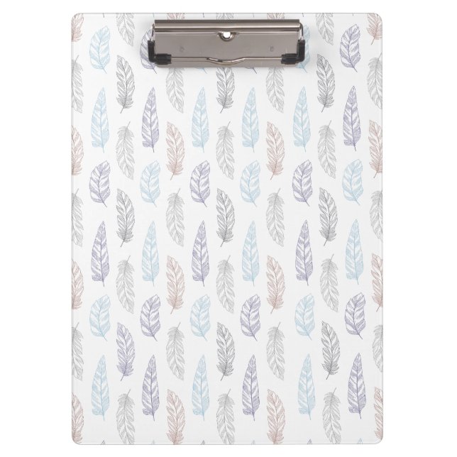 Porte-bloc Plumes motif (Devant)