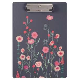 Porte-bloc Plymouth Fleurs Boho foncé peinture florale