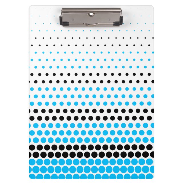 Porte-bloc Point Capri et Polka noir (Devant)
