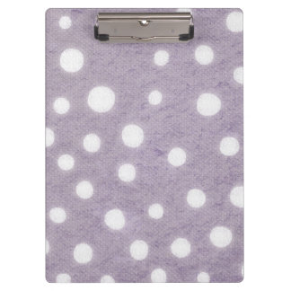 Porte-bloc Points blancs et violets