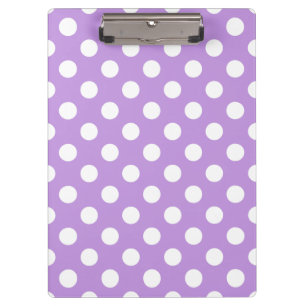 Porte-bloc Pois blancs sur lilas