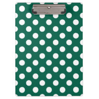 Pois blancs sur vert sauge