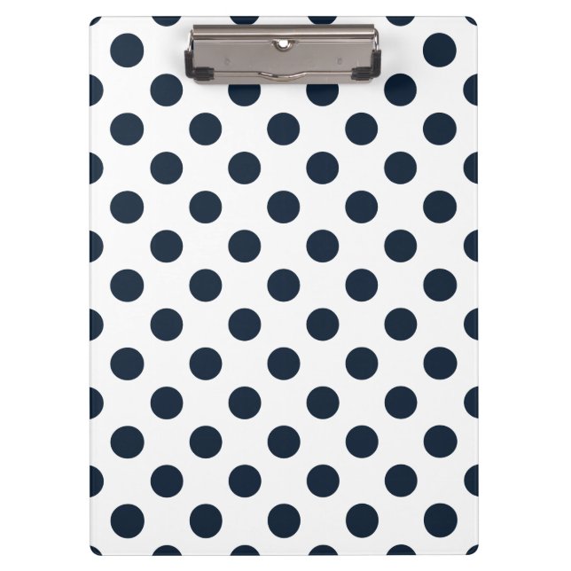 Porte-bloc Pois bleu marine foncé (Devant)