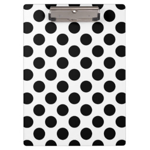 Porte-bloc Pois, Motif Polka Dot, noir et blanc