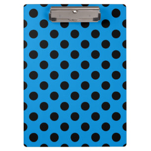 Porte-bloc Pois noirs sur bleu ciel