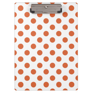 Porte-bloc Pois orange brûlés