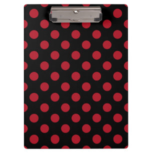 Porte-bloc Pois rouge et noir