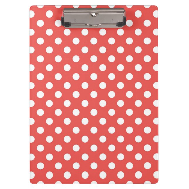 Porte-bloc Pois rouges et blancs (Devant)