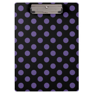 Porte-bloc Pois ultra violets en noir