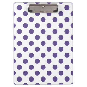 Porte-bloc Pois ultra violets sur blanc