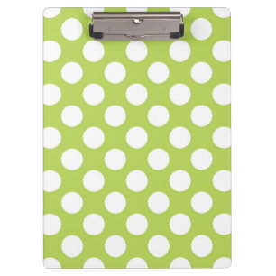 Porte-bloc Pois verts, Motif à points Polka, points, pointill