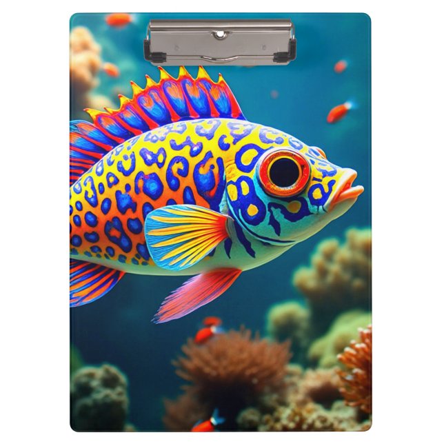 Porte-bloc Poisson Coloré (Devant)