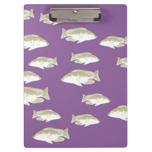 Porte-bloc Poisson sur violet