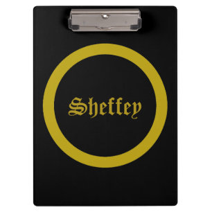 Porte-bloc Polices Sheffey - Porte - bloc de monogramme noir