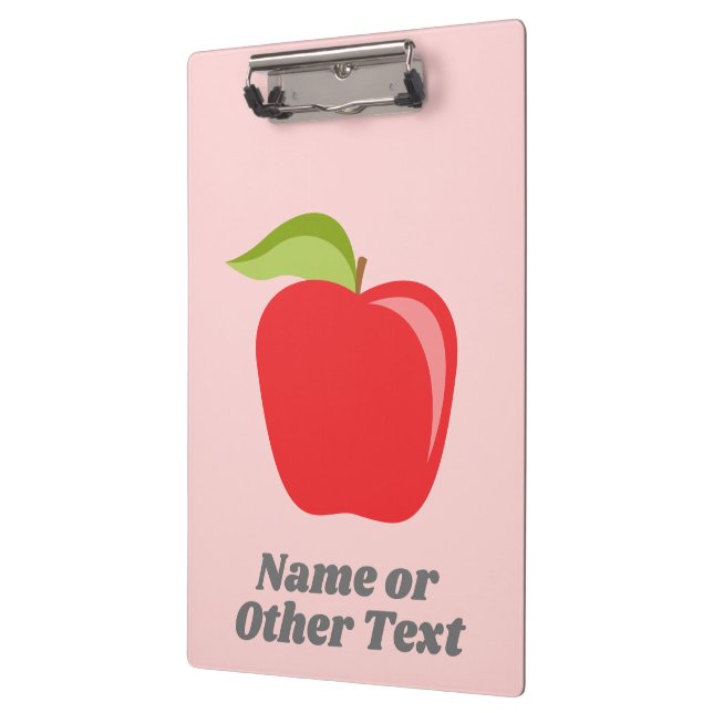 Porte-bloc Pomme de professeur personnalisée avec nom ou text (Gauche)