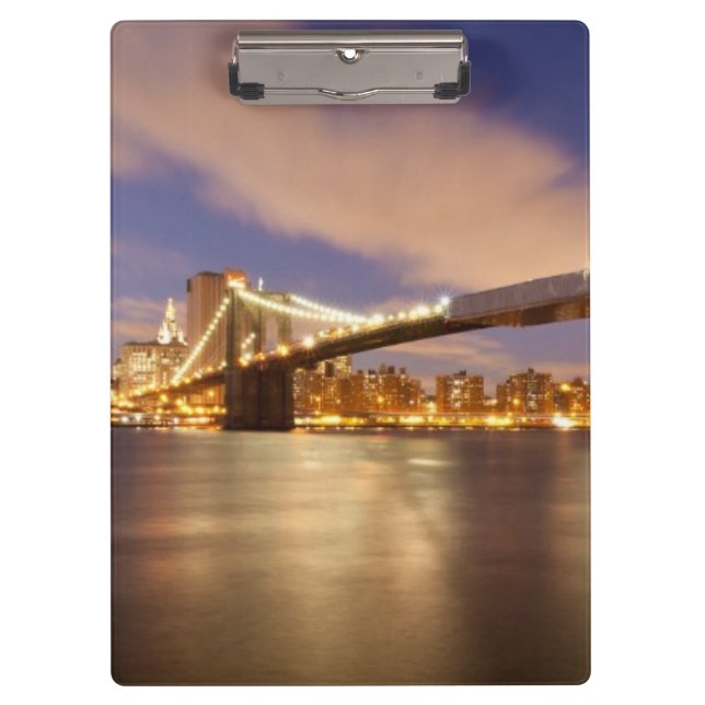 Porte-bloc Pont de Brooklyn et Manhattan la nuit (Devant)