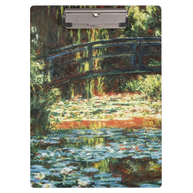 Porte-bloc Pont sur l'étang Nénuphar par Claude Monet (Devant)
