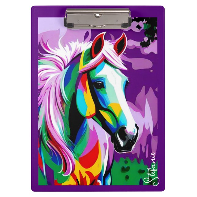 Porte-bloc Pony coloré (Devant)