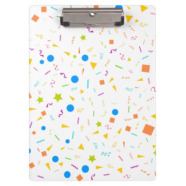 Porte-bloc Porte - bloc à motifs Confetti (Devant)