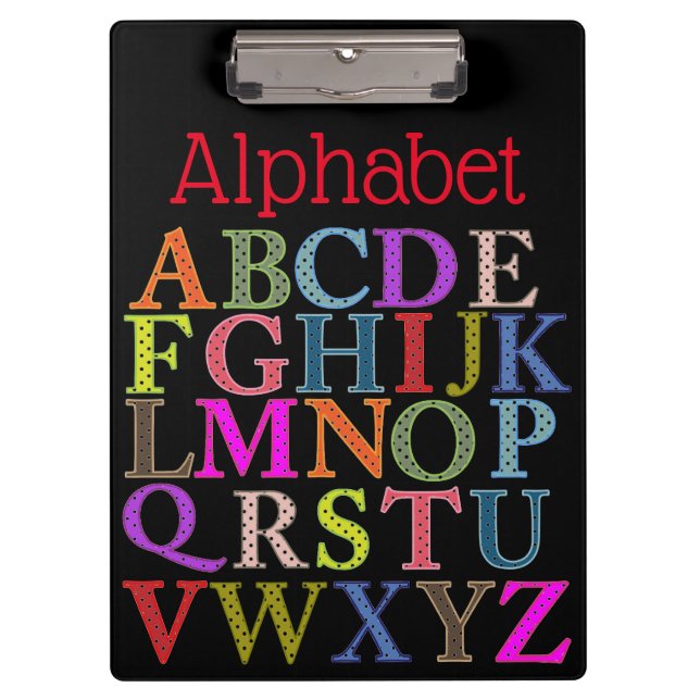 Porte-bloc Porte - bloc alphabet (Devant)