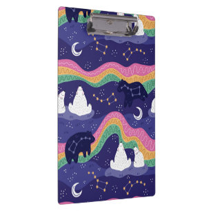 Porte-bloc Porte - bloc aurores boréales