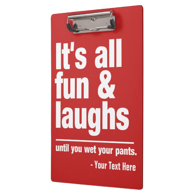 Porte-bloc Porte - bloc couleur personnalisé FUN & LAUGHS (Gauche)