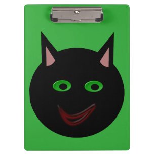 Porte-bloc Porte - bloc de chat noir d'Halloween