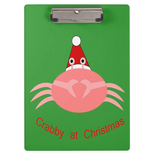 Porte-bloc Porte - bloc de crabe de Noël (Devant)